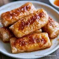 Banana Rice Paper Rolls: Air Fryer