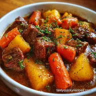 Beef Stew with Carrots and Potatoes: Slow Cooker Meal