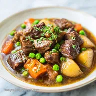 Beef Stew Crockpot Recipe for 6 Servings