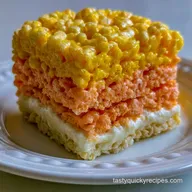 Candy Corn Krispie Treats in 23 Minutes