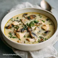 Chicken and Mushroom Soup for 5 Servings