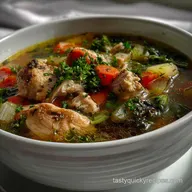 Soup Recipe with Chicken and Vegetables