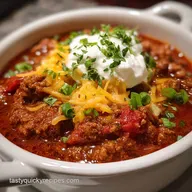 Chili Recipe - Velvety & Flavorful