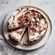 Chocolate Ripple Cheesecake with 12 Servings and Silky Filling