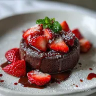 Valentines Dessert with Chocolate and Strawberries: Dairy-Free Showstopper