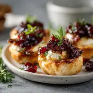 Cranberry and Brie Snack: 27-Minute Crispy Baked Appetizer
