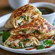 Chicken Rice Paper Wraps: Crispy