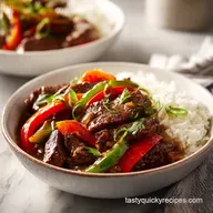 Crockpot Pepper Steak with Tender Beef and Peppers