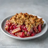 Easy Rhubarb Crisp Recipe for 8 Servings