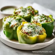 Stuffed Peppers Recipe with Rice for 6 Servings