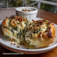 Quick Fun Spinach Dip Roll Appetizer with Garlic: Ultimate Party Snack