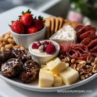 Galentines Charcuterie Board Idea with Sweet and Savory Treats for 10 People