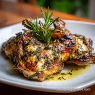 Baked Chicken Recipe with Garlic and Herbs for 4 Servings