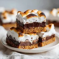 S'mores Bars with Dark Chocolate Chips: Gooey and Toasted