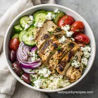 Greek Chicken Bowls with Tzatziki in 35 Minutes