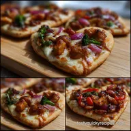 Valentines Day Party Food Idea with Heart-Shaped Mini Pizzas Ready in 30 Min