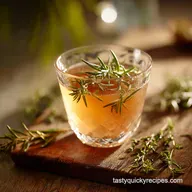 Herbal Cordial with Alcohol: Aromatic Rosemary Thyme Elixir