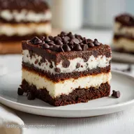 Layer Cookie Box Brownie Cheesecake in 70 Minutes