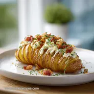 Loaded Hasselback Potato Dip: Crispy and Cheesy
