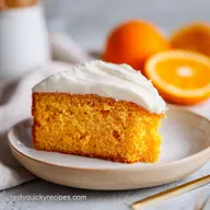 Orange Creamsicle Cake: Silky Frosting