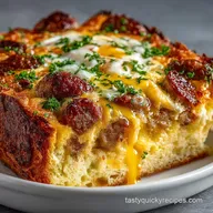 Breakfast Casserole: Ultimate Overnight Sausage Sourdough Bake