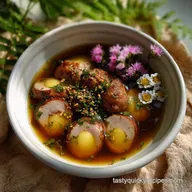 Heartwarming Japanese New Year Dish with Mochi and Savory Broth