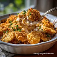 Ritz Chicken Casserole for 10 People | Crispy Baked