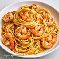 Shrimp Scampi Linguine in 20 Minutes