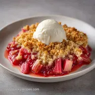 Simple Fresh Rhubarb Dessert for 6
