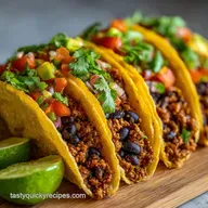 Vegan Taco Recipe with Spicy Black Beans in 25 Minutes