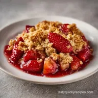 Strawberry Rhubarb Crisp with Oats