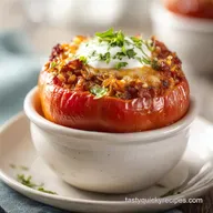 Stuffed Paprika Recipe with Rice for 6 Servings