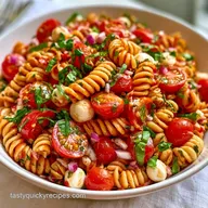 Tomato Basil Pasta Salad for 8 Servings