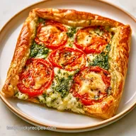 Tomato Puff Tart with Goat Cheese