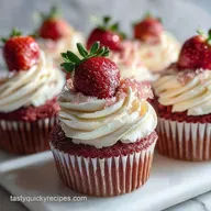 Valentines Day Cupcakes: Intense Strawberry Flavor