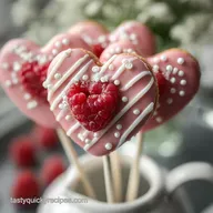Valentine's Day Snacks: Velvety White Chocolate Cookie Pops