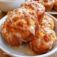 Vanilla Glazed Apple Muffins in 35 Min