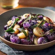 Purple Potato Recipes: Light Pillowy Gnocchi with Sage Brown Butter