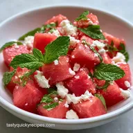 Watermelon Mint Salad: Refreshing and Salty