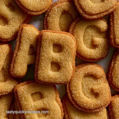 Alphabet Sugar Cookies in 45 Minutes Recipe Card