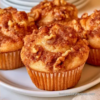 Apple Walnut Muffins in 32 Minutes