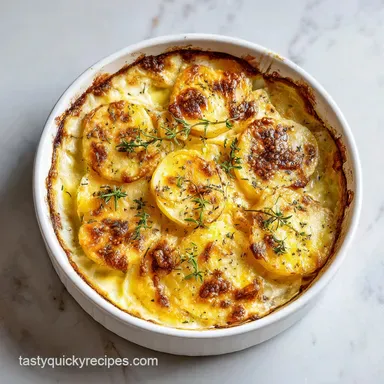 Au Gratin Potatoes with Heavy Cream in 55 Min Recipe Card