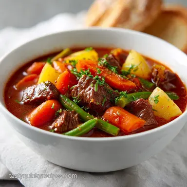 Beef Vegetable Soup with Stew Meat: 2h 40m