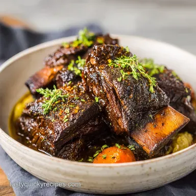 Braised Beef Short Ribs for 4 Servings