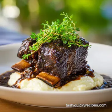 Braised Short Ribs Dutch Oven for 5 Servings