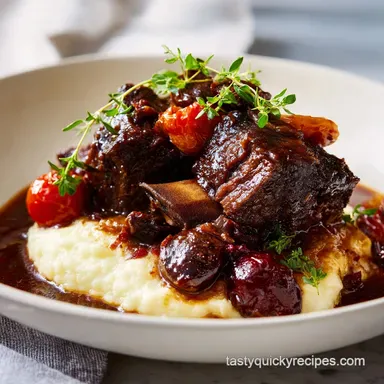 Braised Short Ribs Recipe for 6 Servings