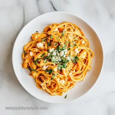 Buffalo Chicken Pasta with Greek Yogurt: 30 Min
