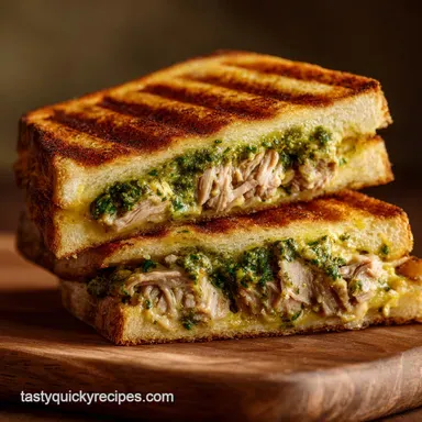 Buona Beef Tuna Genovese Copycat: The Ultimate Hot Pesto Tuna Melt Recipe Card