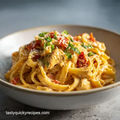Cajun Chicken Pasta with Velvety Sauce for 4 Recipe Card
