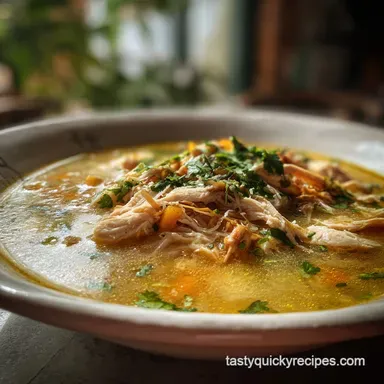 Caldo de Pollo Recipe in 1 Hour: Authentic Mexican Chicken Soup Recipe Card